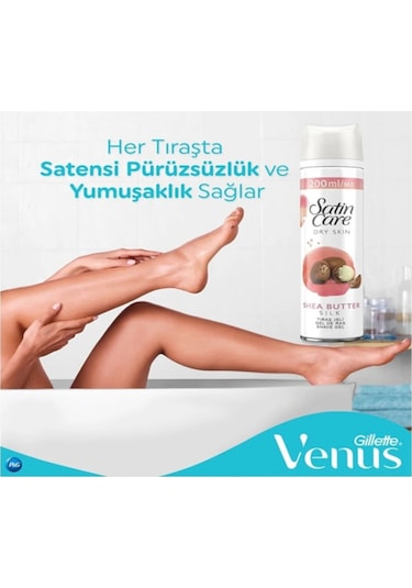 Satin Care Tıraş Jeli Kuru Ciltler 200ml X3 Adet