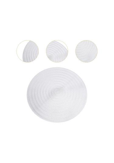 Suntek Yemek Masası Tezgah Masa Ayarı Için Yuvarlak Gümüş Gümüş