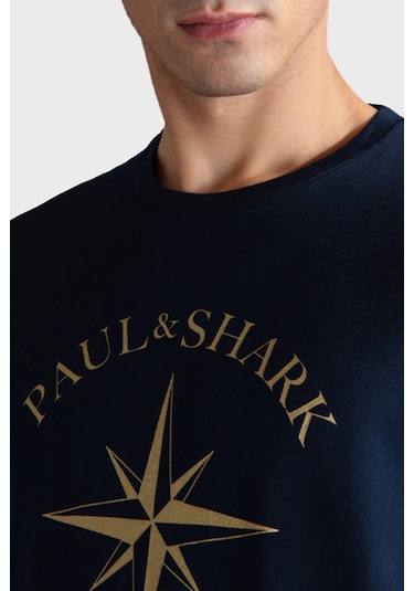 Paul & Shark Erkek T Shirt 24411133 013 Lacivert Lacivert