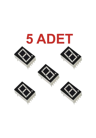 5 Adet 14mm 7 Segment Ortak Katot Display Rodevino