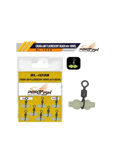 Portfish Bl-1038 Üçlü Fosforlu Gezer Fırdöndü No:6 8psc 1