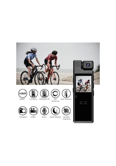 Xindoker L9 Wıfı Ultra Hd Infrared Gecelik Görüntü Kaydedici: Taşınabilir, Ekranlı, Toplantı Ve Spor Etkinlikleri İçin Işıksız Kaliteli Kayıt Siyah