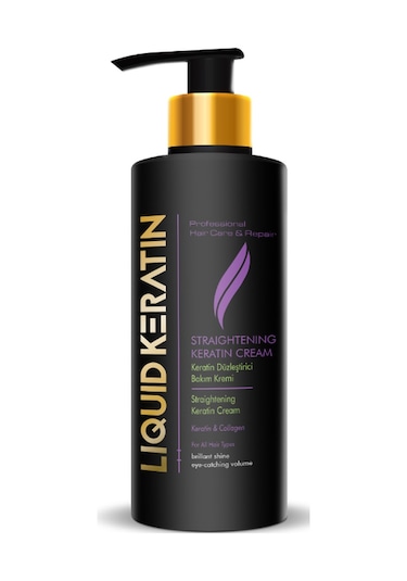 Liquid Keratin Kuru Mat Sert Kabaran Saçlar için Keratin Bakım Seti 2'li