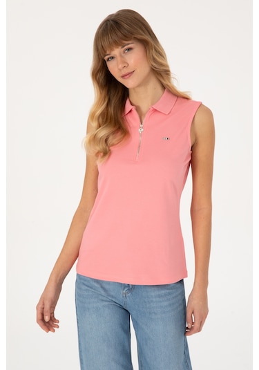 U.s. Polo Assn. Kadın Pembe Tişört 50324852-vr041 Pembe