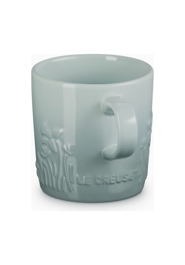 Le Creuset Jardin Çiçek Desenli Seramik Kupa Sea Salt
