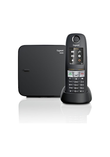 Gigaset E630 Siyah Telsiz Dect Telefon Işıklı Renkli Ekran Sms