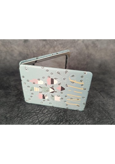 Cep Ayna Makyaj Çanta Seyahat Taşınabilir Ayna Kozmetik Büyüteç Kompakt Çok Renkli