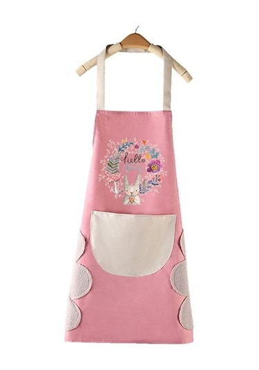 Dinosaurs Adet Mutfak Önlüğü Kadınlar Için Silinebilir Su Geçirmez Yağ Geçirmez Önlük Altın