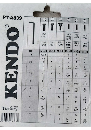 Kendo 9 Parça Alyan Seti