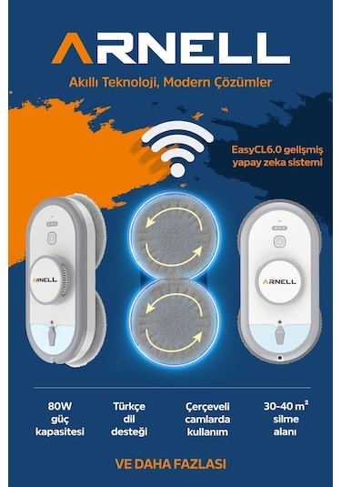 Arnell Cambaz Light WCR-2306 Cam Temizleme Robotu