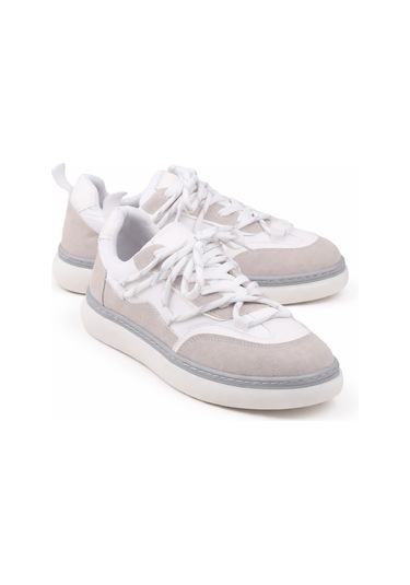 Stato Roman Bağcıklı Şık Günlük Kadın Sneaker Beyaz