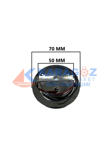 Marin Krom Tavan Lambası Gömme Gün Işığı Led Krom