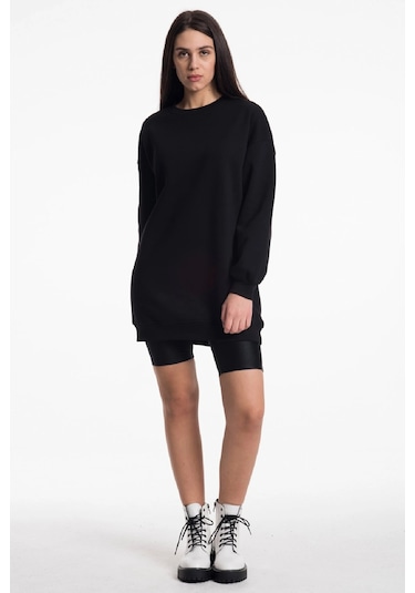 Caya Siyah Kadın Sweatshirt Siyah