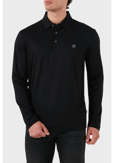 Boss Erkek Polo Yaka Sweat 50523917 001 Siyah Siyah Boss Erkek Polo Yaka Sweat 50523917 001 Siyah Siyah