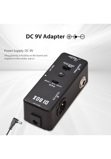 Rowin Di Kutusu Gitar Pedalı Mini Efekt Pedalı Di Kutusu Siyah