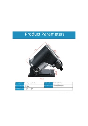 Wezone Ahşap İşleri İçin Ayarlandırabilen 45 Dereceli Alüminyum Yuva Açıcı, Evrensel Uyumlu Testere Üstü, Kesme Doğruluğu Ve Dayanıklılık Sağlar