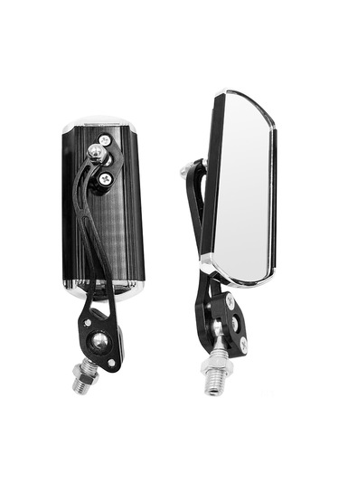 2 Paket Bisiklet Arka Görüş Aynası Ayarlanabilir Döner Ayna Geniş Açı Arka Görüş Alüminyum Alaşım Güvenlik Arka Görüş Aynası
