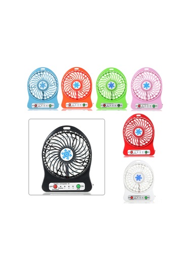 Symbee Usb Li Çaklı El Fani , Masaüstü /dış Mekan Kullanı Mı , 3 Hız Ayarı , Led Işık, Pembe - Serinlik Her Yerde