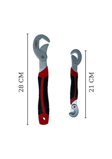 Çok Fonksiyonlu Ergonomik Ayarlanabilir Büyük Küçük Akıllı Pense Anahtar 2li Set 5250