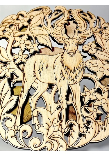 Eviz Ahşap Sıcak Tutucu Altlık 296905576 Bej