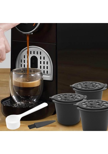 Suntek Yeniden Kullanılabilir Kahve Kapsülleri Ve Stil-b-siyah