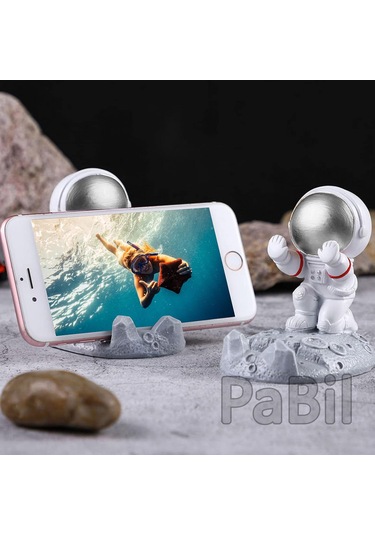 Astronot Aksiyon Figürlü Tablet Ve Telefon Standı Kutulu Model 1