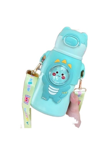 Çocuklar İçin Sağlıklı Ve Dayanıklı 316 Kalite Paslanmaz Çelik Bardak, Xavier Desenli Kupa Yeşil