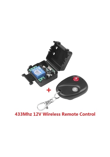 RF Uzaktan Kumandalı Röle Kartı 433Mhz Garaj Kepenk Oto 12V 10A Alıcı Verici