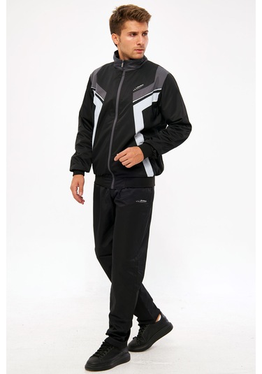 Enrico Ferry Erkek Siyah Marathon Eşofman Takımı Edy2637s Siyah