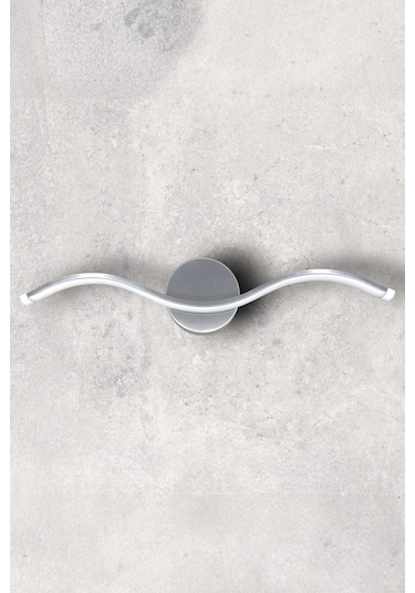 Wave Modern Tasarım Gri Renk Gün Işığı Ledli Banyo - Mutfak - Sal Gri