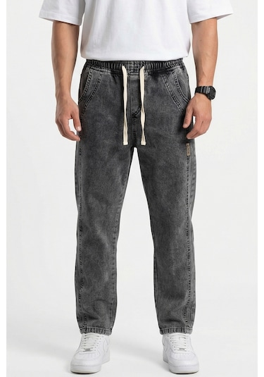 Erkek Rahat Kesim Baggy Jean Pantolon 30076 - Antrasit