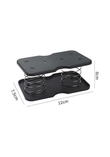 B-black-doku Dispenseri Yay Desteği Otomatik Kaldırma Yaylı Doku Tutucu Kolay Toplama Doku Konteyneri 90% Kutu İçin Takım