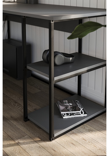 Bofigo Çalışma Masası Ofis Masası Köşe Masa Bilgisayar Masası Odin Antrasit