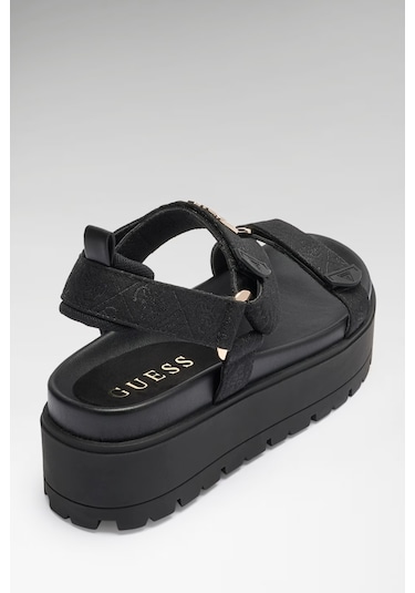 Guess Fetta Logo Kadın Sandalet Fljfttfal03 Siyah
