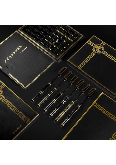 Yuqing 6 Adet Hediye Kutusu Siyah Altın Serisi Verimli