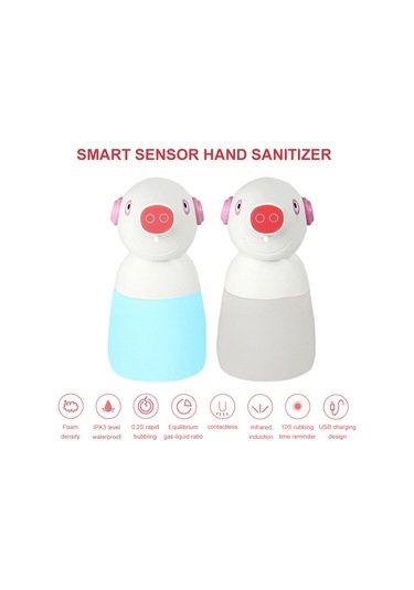 Xindoker Beyaz Akıllı Dokunsuz Sabun Dağıtıcı - 30-70mm Algılama Mesafesi, Abs Malzeme, Şarjlı Ev Kullanımi Beyaz