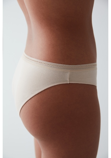 Penti Easy Cotton Trim Slip Külot Bej
