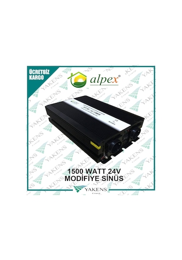 1500 Watt 24 Volt Modifiye Sinüs İnverter Alpex