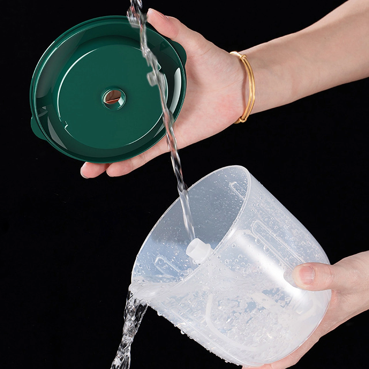 Youmex Ev Kullanıma Usb Şarjlı 1000ml Dört Eksenli Mikser - Kablosuz Kullanim, Elle Tutmaya Gerek Yok, Krema Ve Yumurta Çırpıcı Yeşil