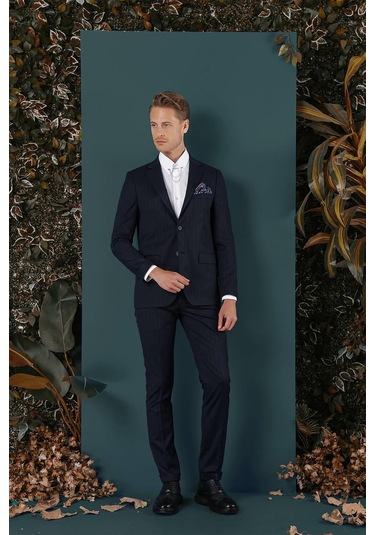 C 652 Slim Fit Lacivert Spor Ceket Lacivert