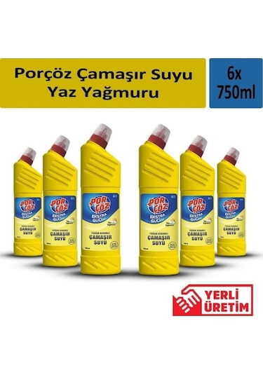 Yoğun Kıvamlı Çamaşır Suyu Yaz Yağmuru 750 Ml X 6 Adet Diğer