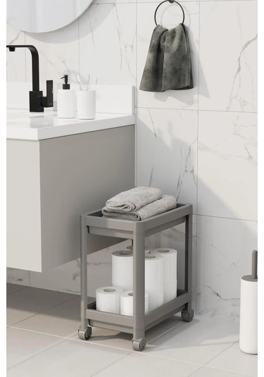 Tezgah Altı Tekerlekli Raf Ünitesi, Antrasit