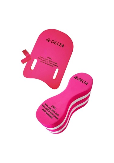 Yüzücü Seti Pull Buoy Ve Yüzücü Tahtası Eğitim Tahtası Kickboard Bacak Arası Şamandırası Pulboy Pembe