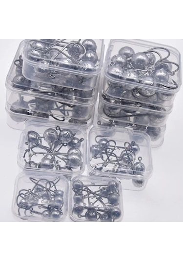 Mrlurion 1 Kutu 2g 3g 7g 10g 12g 18g 20g Balıkçılık Kanca, Jig Kanca Yuvarlak 17g 17g