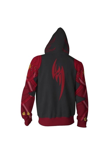 3d Moda Oyunu Tekken Baskılı Cosplay Kostüm Günlük Spor Ceketler Hoodie Tişörtü Siyah