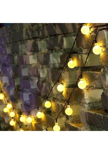 Technosmart 50 Ledli 8 Modlu Solar Kristal Top Bahçe Aydınlatma