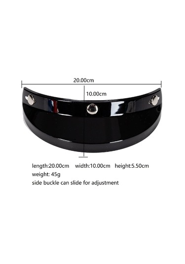 Mufunye Mavi Retro Ters Çevrilebilir Güneş Koruyucu, Uv/fog/çizik Koruma, Açık Yüz Kaskları İçin 3-snap Cam