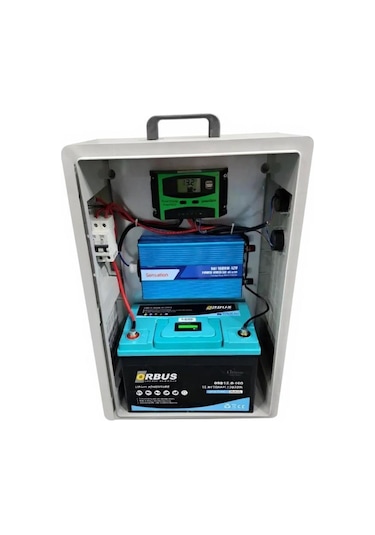 Lityum Güneş Enerji Paketi 280w Panel 100ah Lifepo4 Akü 1000w İnverterli Solar Sistem