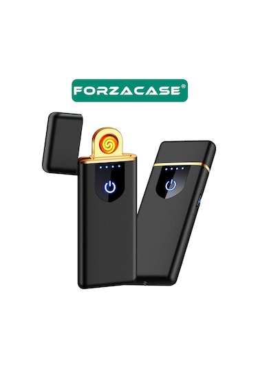 Metal Usb Şarjlı Alevsiz Elektronik Tesla Çakmak Hediye - Fc375