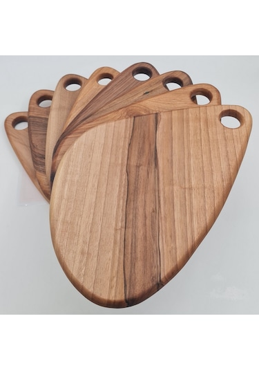 Sunum ve Kesim Tahtası Ceviz Ağacı Damla 40X23 CM Kişiye Özel Tas